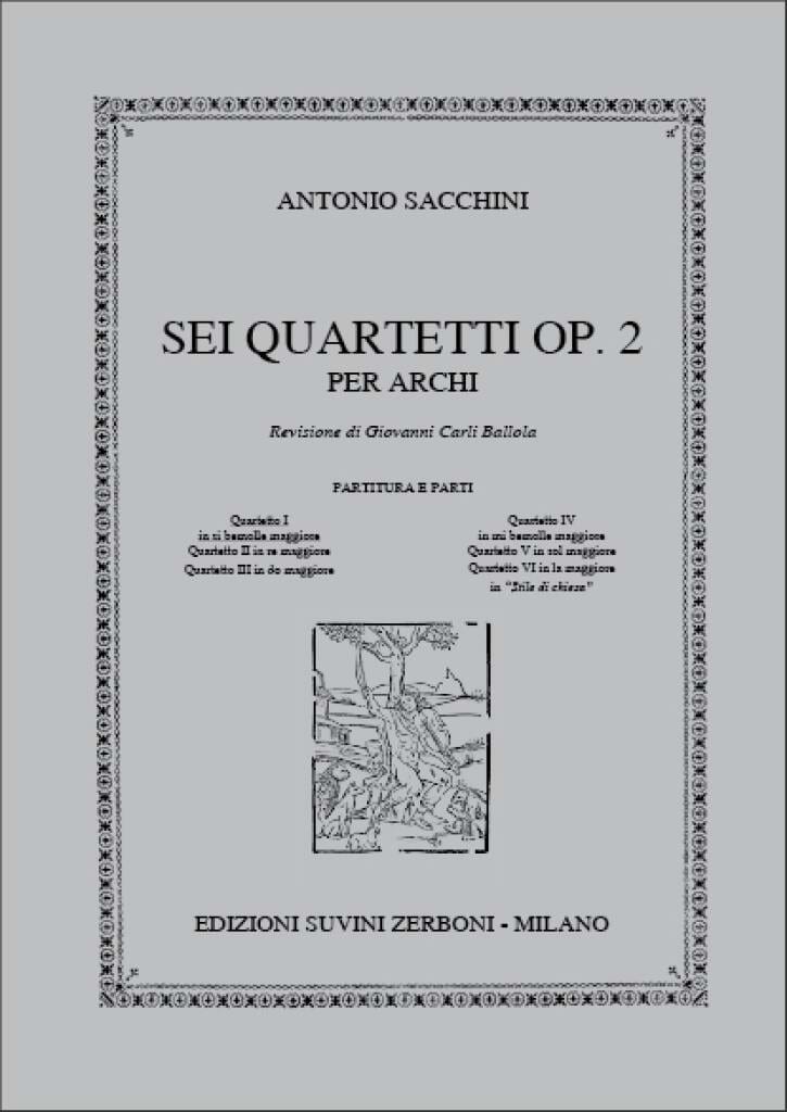 Quartetto Op. 2 N° 1 In Si Bemolle Maggiore - Antonio Sacchini
