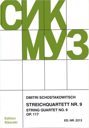 Streichquartett Nr. 9 op. 117 - Stimmen - CHOSTAKOVITCH - Partition