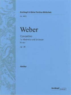 Concertino für Klarinette Es-Dur op. 26 - Partitur