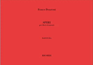 Spiri Franco Donatoni Partition Grand format