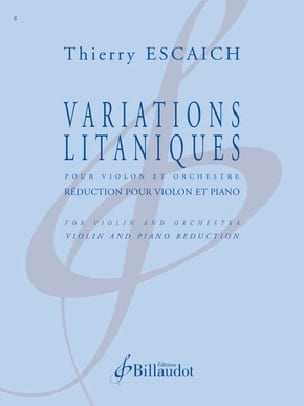 Variations Litaniques Thierry Escaich Partition Violon