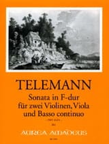Sonate En Fa Maj. Twv43 : F4 TELEMANN Partition Quatuors