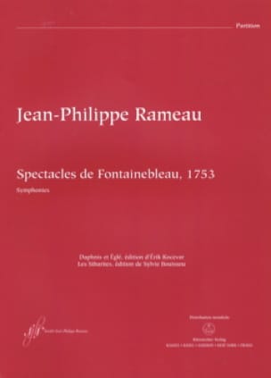 Spectacles de Fontainebleau - Conducteur RAMEAU Partition Grand format