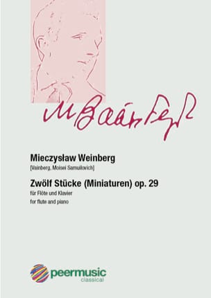 12 Stücke op.29 Mieczyslaw Weinberg Partition Flûte traversière