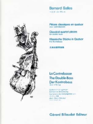 Pièces classiques en quatuors Bernard Salles Partition Contrebasse