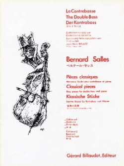 Pièces Classiques Volume 1A Bernard Salles Partition Contrebasse