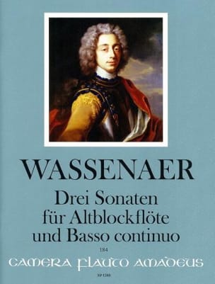 3 Sonates Unico Wilhelm Van Wassenaer Partition Flûte à bec