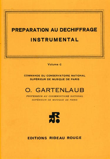 Préparation au Déchiffrage Volume C - Odette Gartenlaub - Partition