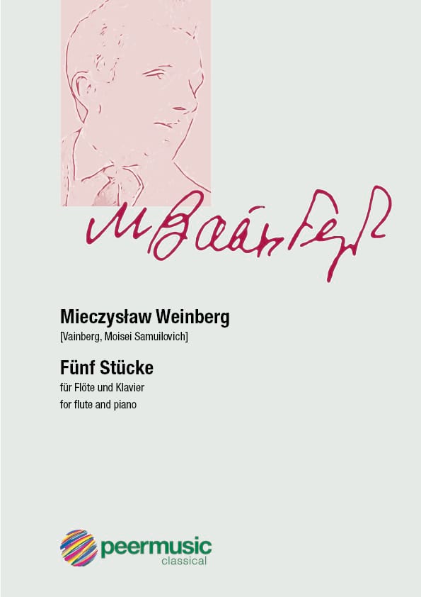 5 Stücke Mieczyslaw Weinberg Partition Flûte traversière