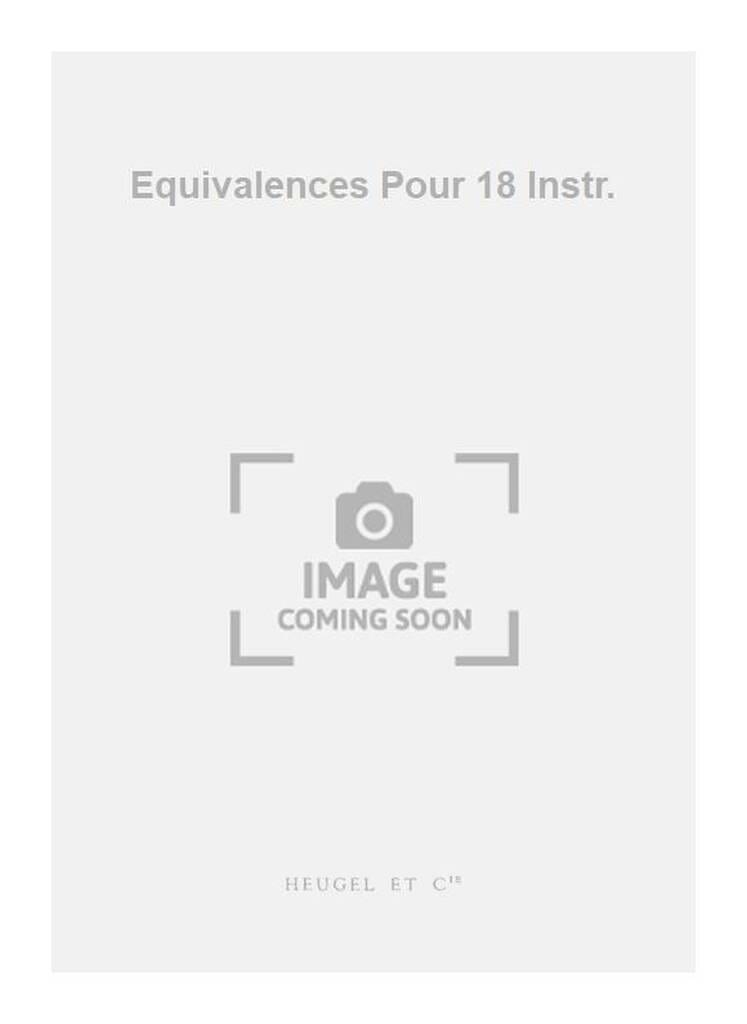 Equivalences Jean-Claude Eloy Partition Grand format