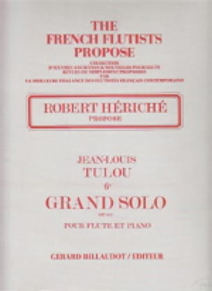 6ème Grand solo op. 82 - Flûte piano - Jean-Louis Tulou - Partition