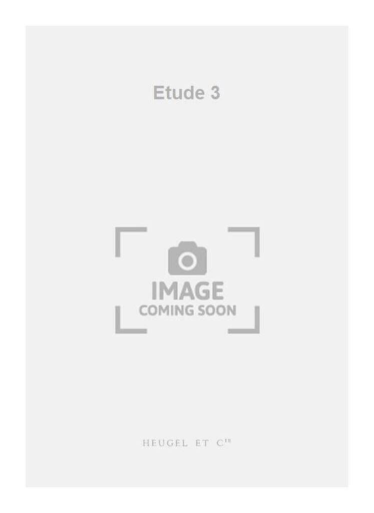 Etude 3 Jean-Claude Eloy Partition Grand format