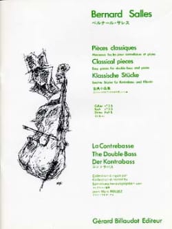 Pièces classiques, vol 3b - Contrebasse - Bernard Salles - Partition