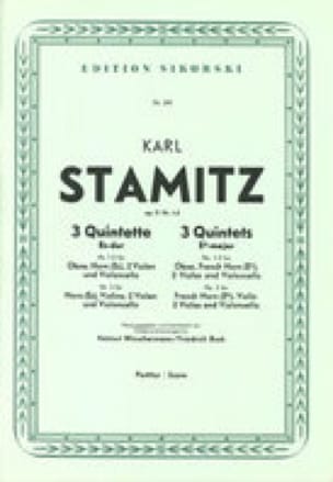 3 Quintette Es-Dur op. 11 Nr. 1-3 - Partitur - STAMITZ - Partition