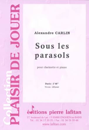 Sous les parasols Alexandre Carlin Partition Clarinette