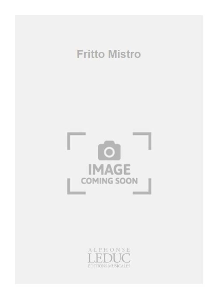Fritto Misto Pierre Petit Partition Hautbois