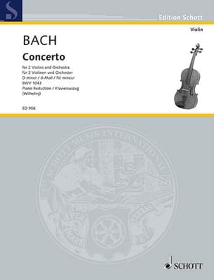 Concerto d-moll BWV 1043 - 2 Violinen Klavier BACH Partition Trios