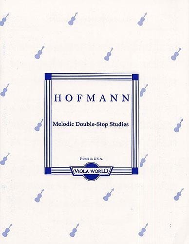 Melodic Double-Stop Studies op. 96 - Viola - Richard Hofmann