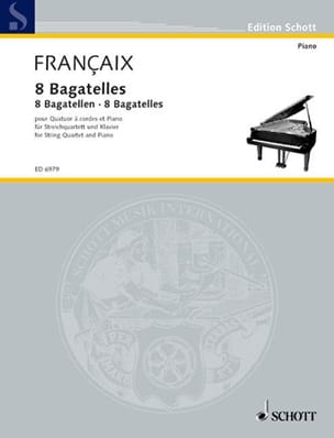 Feuillez l'ouvrage 8 Bagatelles - FRANÇAIX - Partition - Quintettes