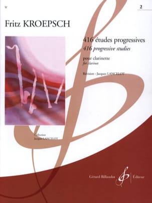 416 Etudes Progressives Volume 2 Fritz Kroepsch Partition Clarinette