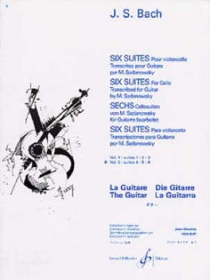 6 Suites guitare - Volume 2 : Suites 4.5.6 BACH Partition Guitare