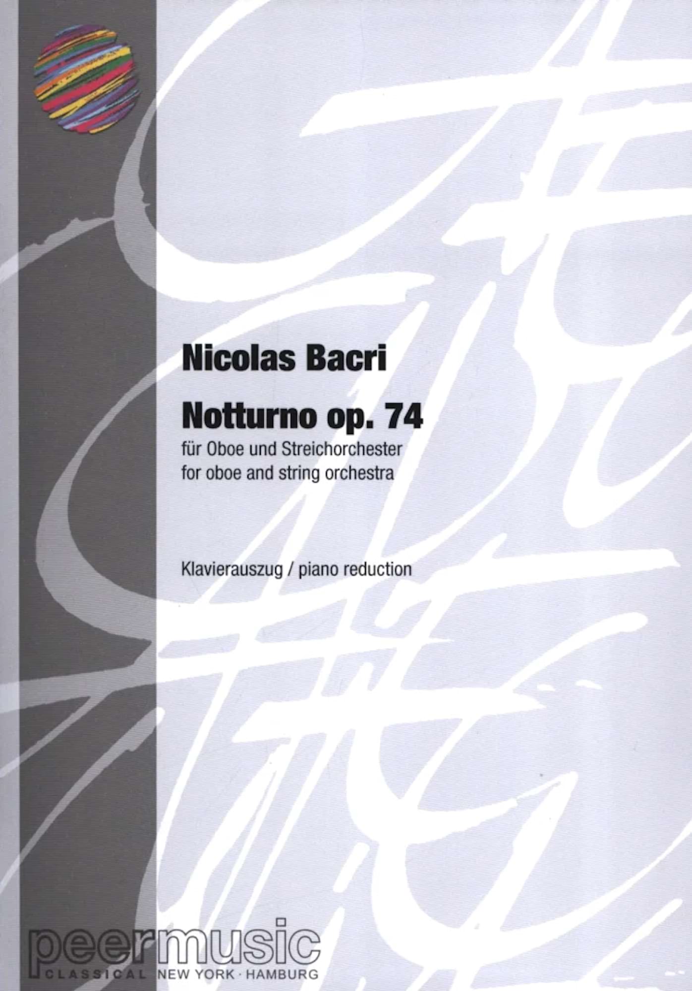 Notturno op.47 Bacri Nicolas Partition