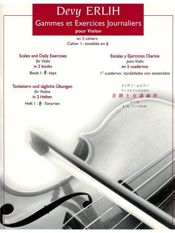 Gammes et Exercices Journ. Volume 1 Devy Erlih Partition Violon