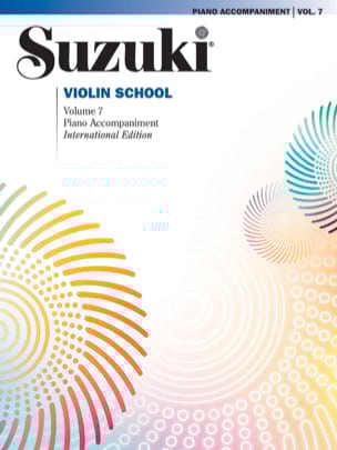 Violin School Vol. 7 - Piano Accompagnement SUZUKI Partition Violon