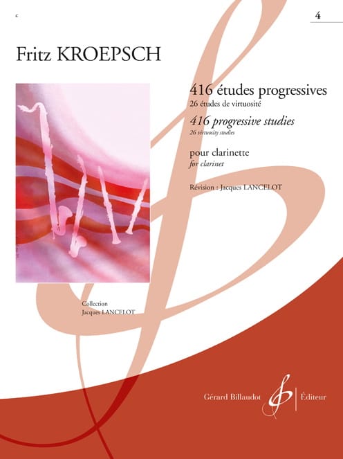 416 Etudes Progressives Volume 4 - Fritz Kroepsch - Partition