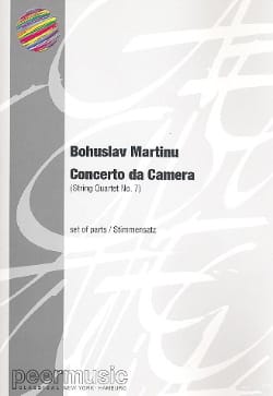 Concerto da Camera - Parts MARTINU Partition Quatuors