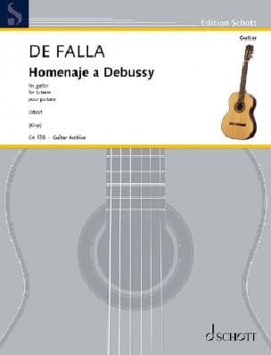 Homenaje a Debussy Manuel de Falla Partition Guitare
