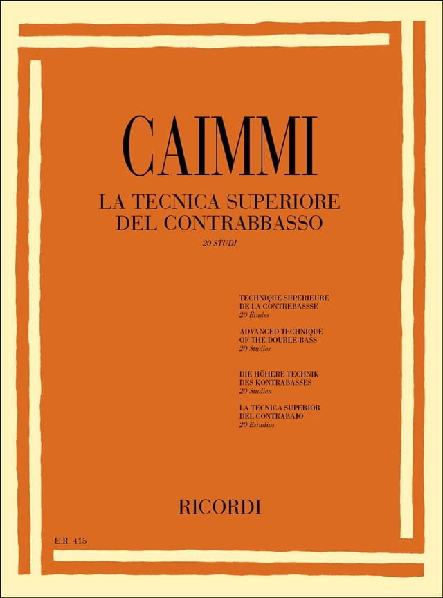 La technica superiore del contrabbasso - Italo Caimmi - Partition