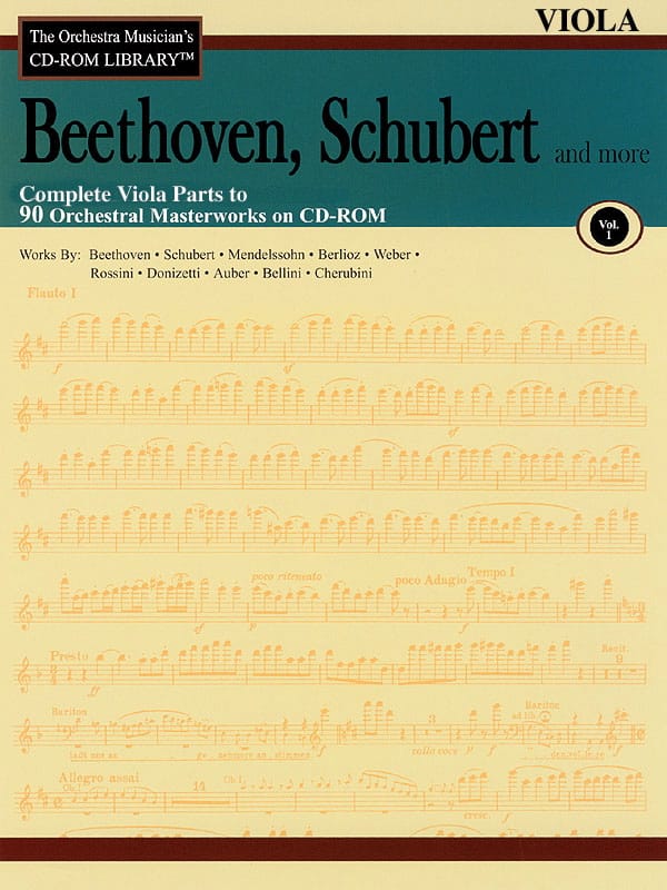 Complete Viola Parts to 90 orchestral Masterworks on CD-Rom - Volume 1