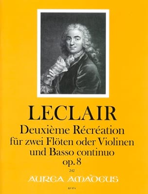 Deuxième Récréation op 8 für 2 Flöten und Bc. - LECLAIR - Partition