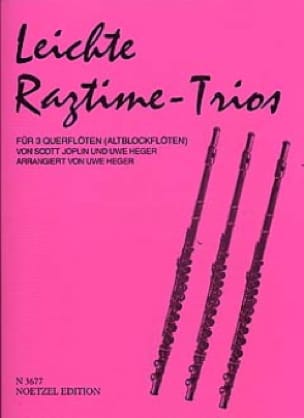 Leichte Ragtime-Trios - 3 Flöten Querflöten (Altblockflöten)