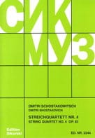 Streichquartett Nr. 4 op. 83 - Stimmen - CHOSTAKOVITCH - Partition