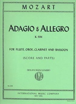 Adagio et Allegro, Kv 594 - Flûte-Hautbois-Clarinette-Basson - MOZART