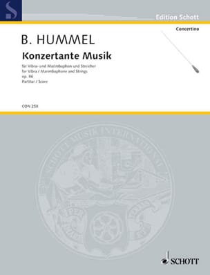 Konzertante Musik op. 86 - Partitur HUMMEL Partition Grand format