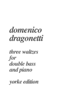 3 Waltzes for double bass and piano - Domenico Dragonetti - Partition