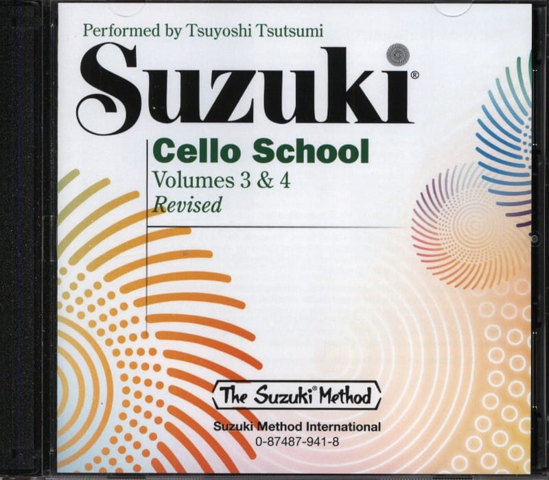 Cello School Volume 3-4 - CD Tsutsumi SUZUKI Partition Violoncelle