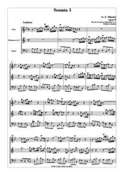 Sonata n° 1 op. 5 - 2 Oboen Englischhorn - Partitur + Stimmen