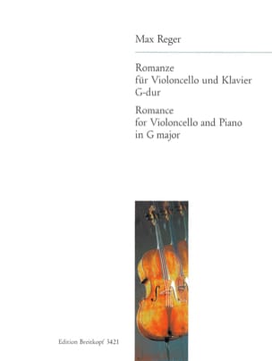 Romanze G-Dur - Cello Max Reger Partition Violoncelle