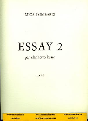 Essay 2 - clarinetto basso Luca Lombardi Partition Clarinette