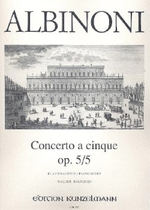 Concerto a cinque op. 5/5 - Violine Klavier - ALBINONI - Partition