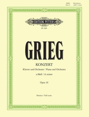 Konzert A-moll op. 16 - Score GRIEG Partition Grand format
