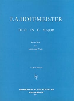 Duo in G major op. 13 n° 6 HOFFMEISTER Partition Duos