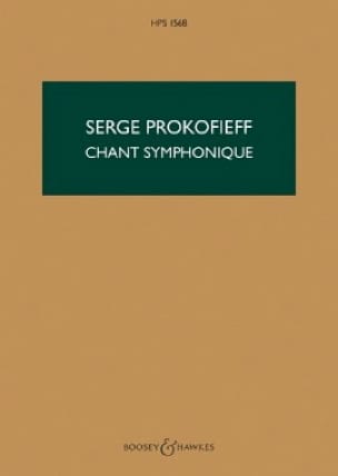 Chant Symphonique PROKOFIEV Partition Grand format