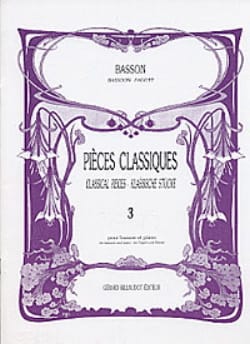 Pièces classiques - Volume 3 - Basson Partition Basson