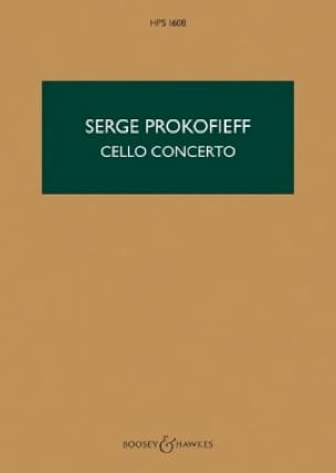 Concerto pour Violoncelle PROKOFIEV Partition Grand format