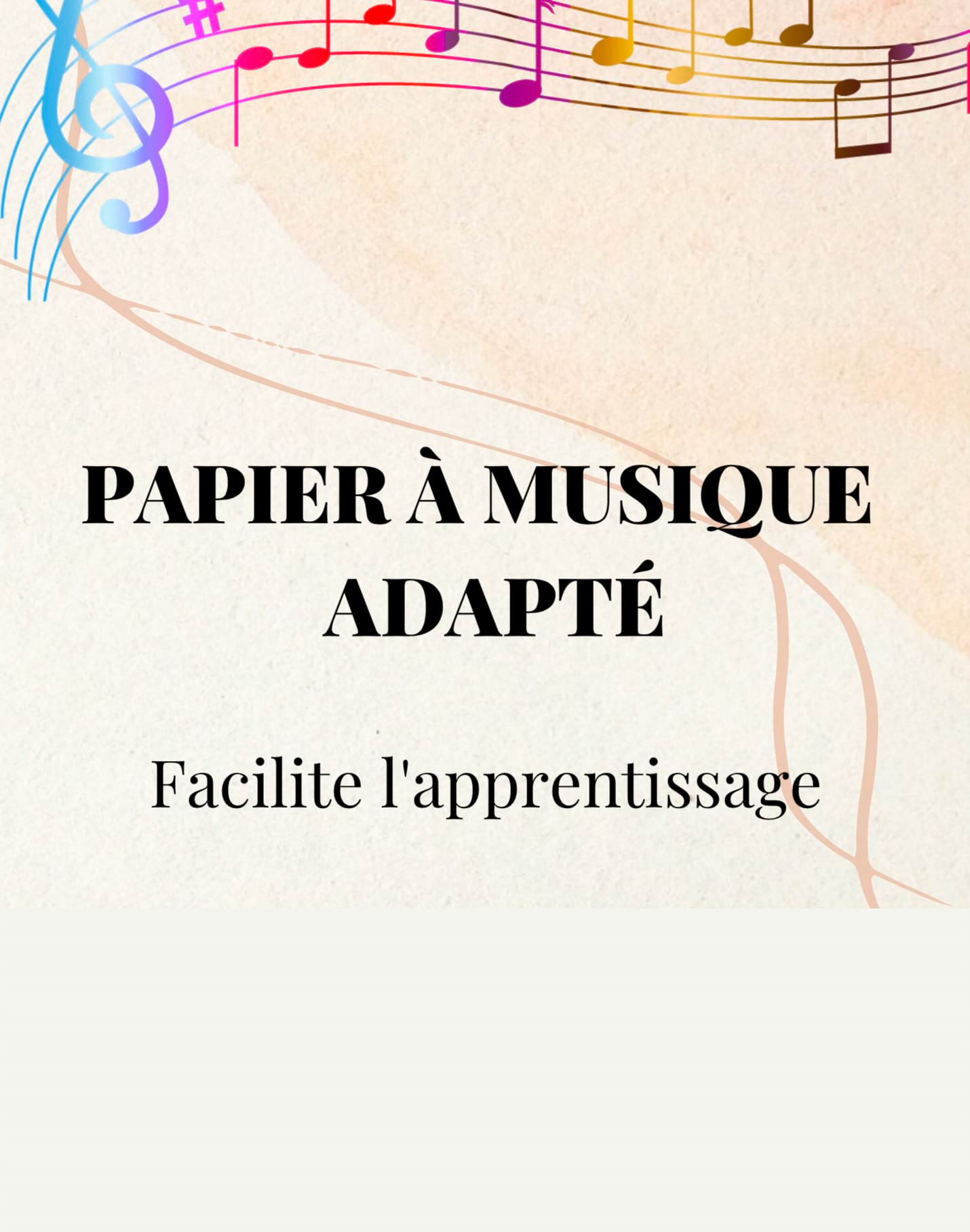 Papier à Musique Adapté Papeterie Musicale Papier Bloc musique